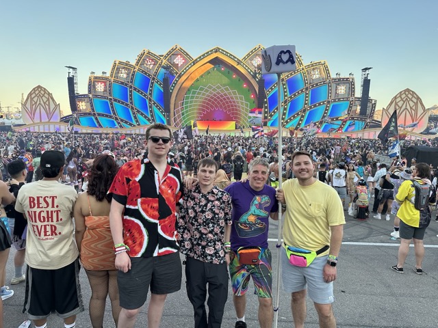 Jack, Harris, Myke, and Jason at EDC Vegas