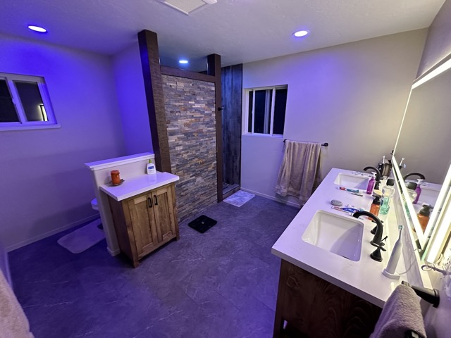 Main bathroom in Tahoe remodel completed