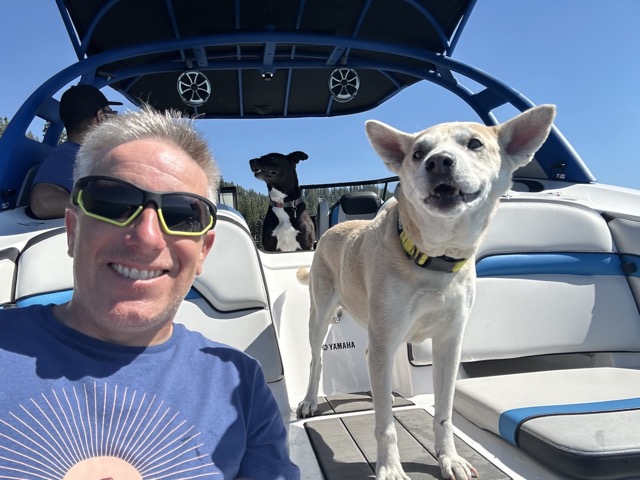 Myke, Javi, and Chelsea on the boat