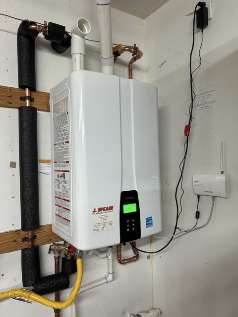 Also installed a tankless water heater in San Jose