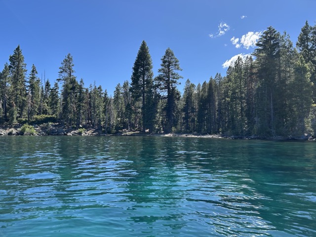One of our new favorite spots on the lake, just outside of Emerald Bay