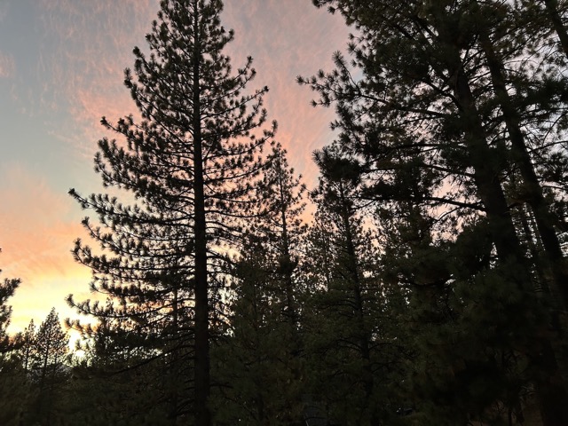 Beautiful sky colors in our backyard