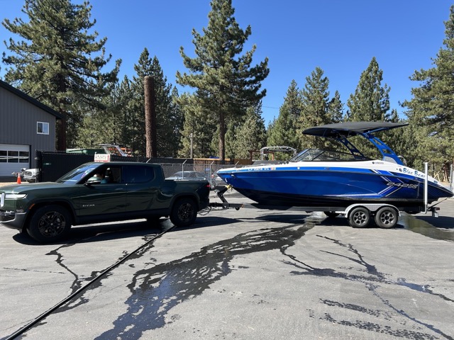 Pulling the boat out of the water on October 1st