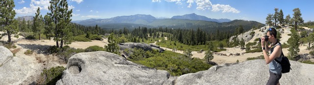 View from the top of Twin Peaks trail