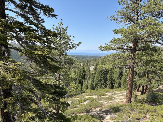 Lake Tahoe off in the distance