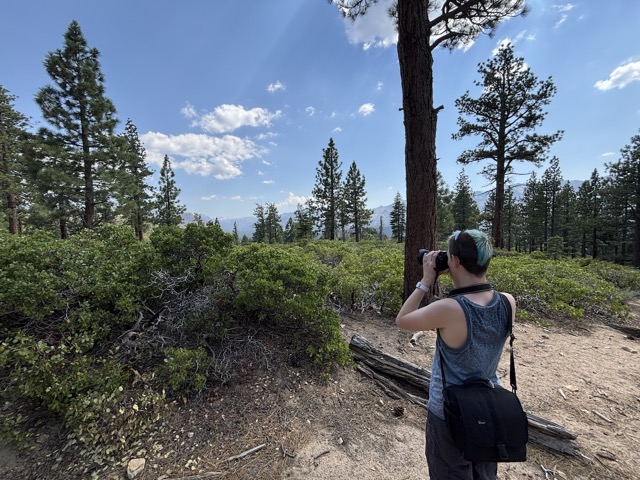 James taking a photo of the scenery