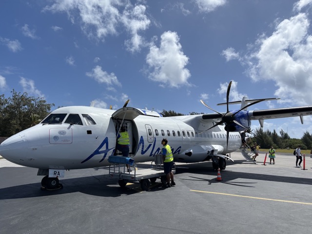 Landed in Bora Bora on Air Moana