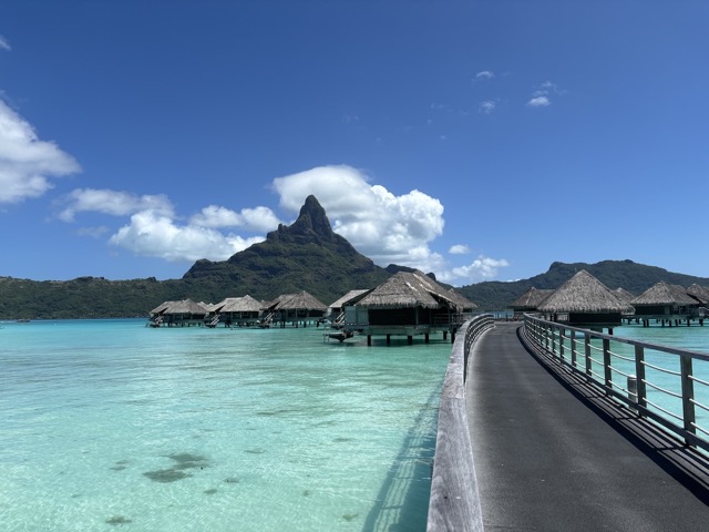 Path to the overwater villas