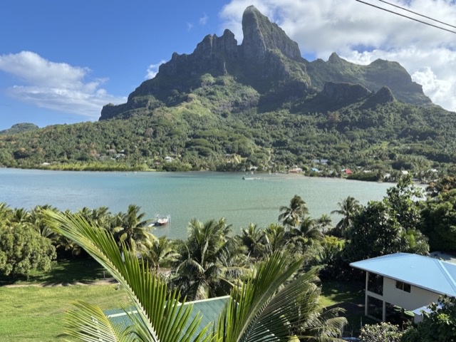 Looking towards the center of the island