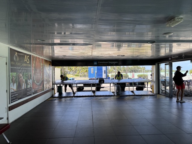 Baggage claim at the airport