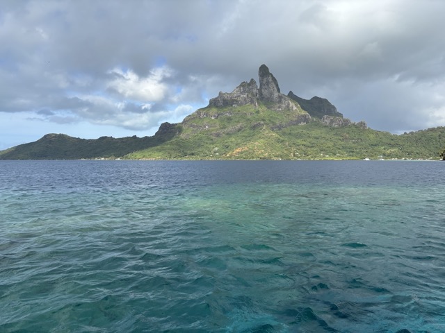 Another morning, another scuba dive with this as the backdrop