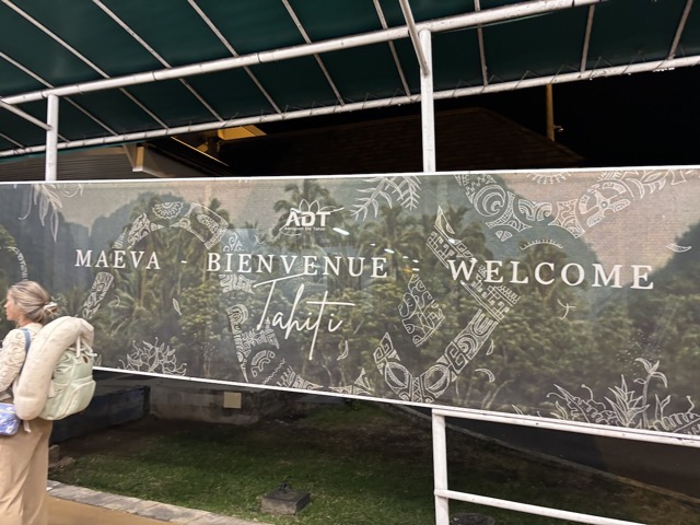 Welcome to Tahiti... at 5am.