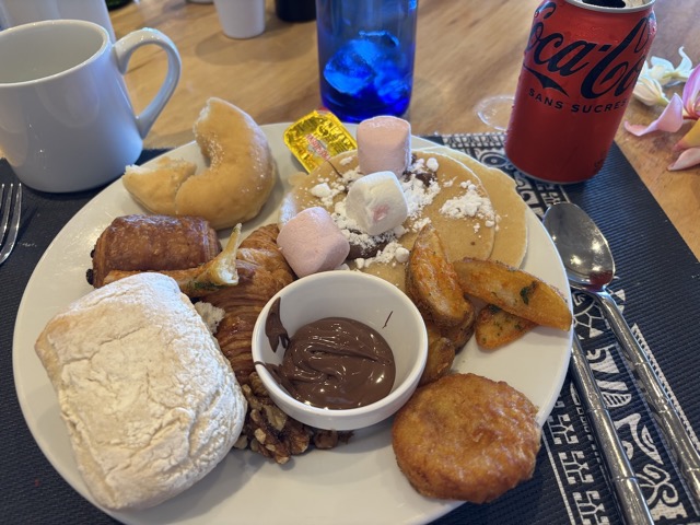 Breakfast of champions at the Intercontinental Resort Tahiti buffet