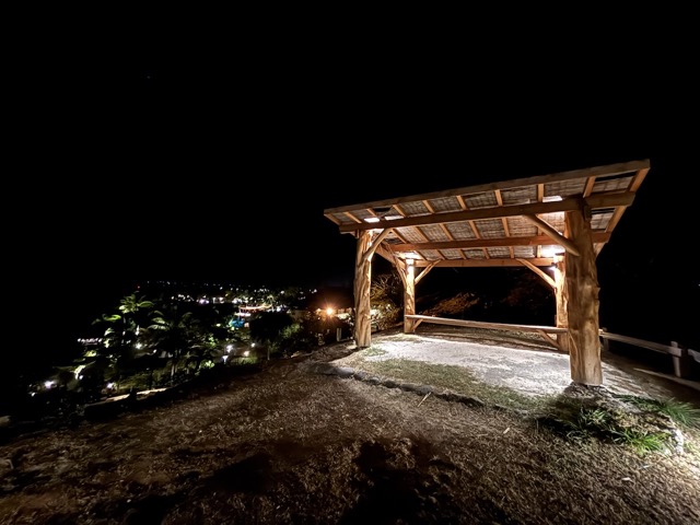 Quiet spot for reflection at the top of the hill on the resort