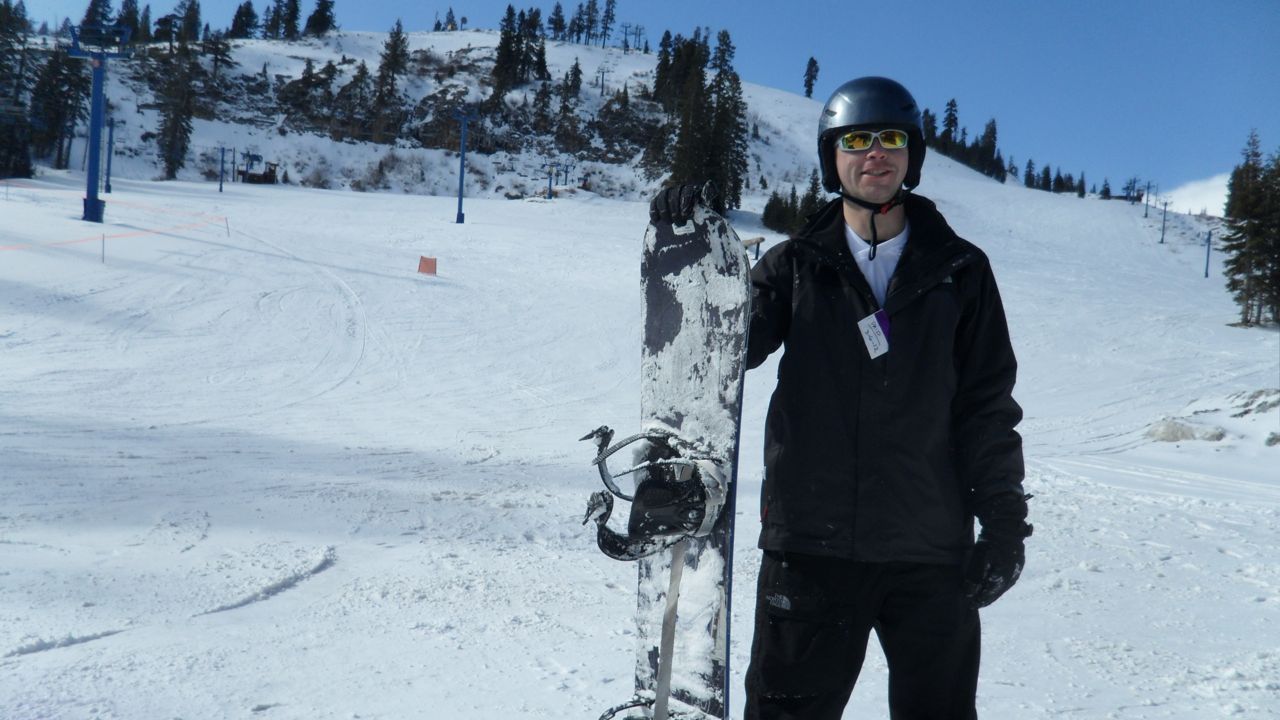 Proud Brian with his board