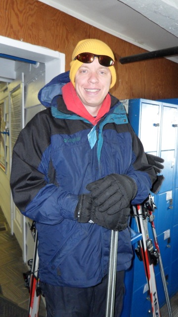 Rob, ready to go skiing