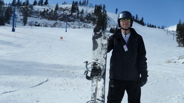 Proud Brian with his board