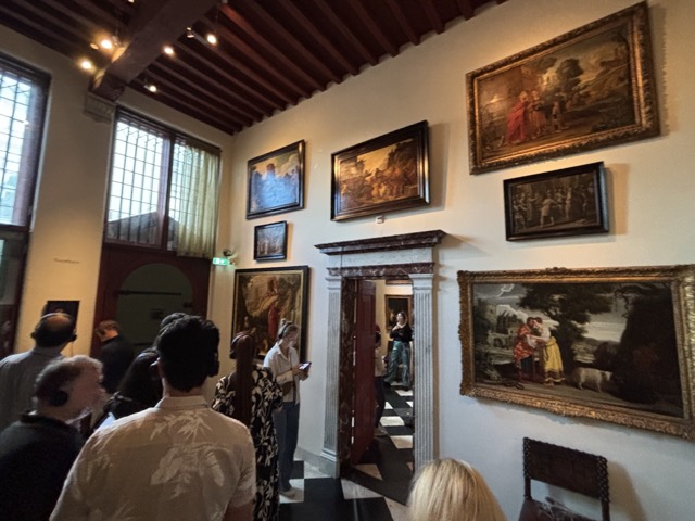 Foyer of Rembrandt's house where he would welcome guests