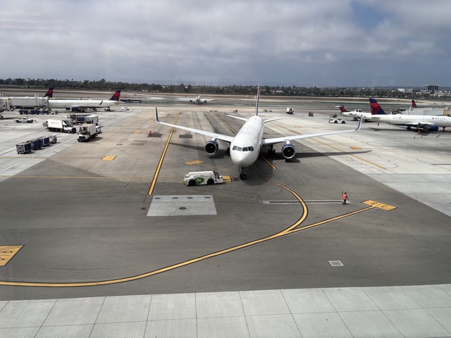 Hanging out in the Delta lounge at LAX
