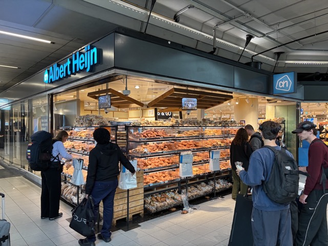 Lots and lots of croissants in the airport