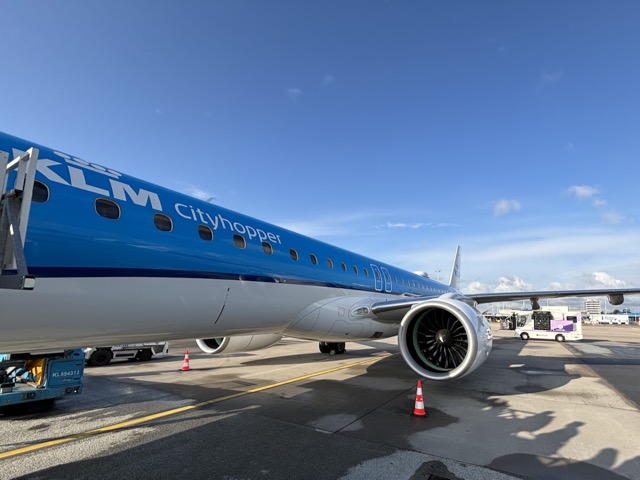 My KLM cityhopper plane