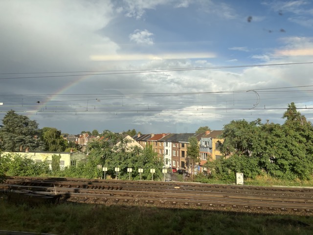 And how much more fitting can it be seeing a rainbow on the train ride up to Amsterdam?