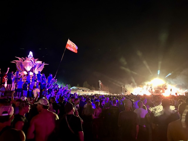 The view from the back of the Gathering