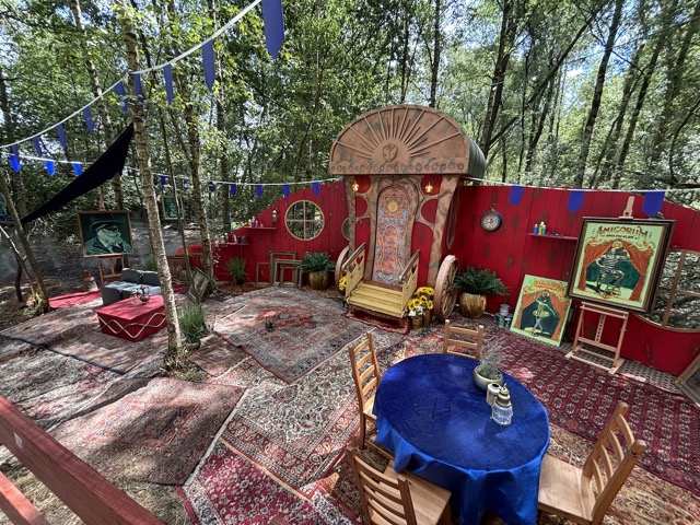 The painter's area inside Dreamville