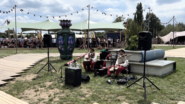 Musicians in camp, keeping us entertained for hours