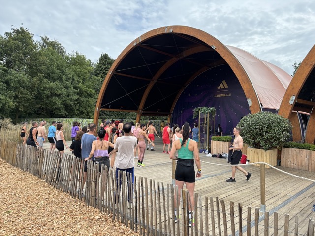 Some of the people of Tomorrow working out