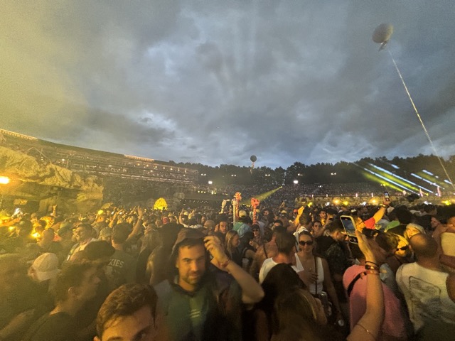 The crowd for Fisher