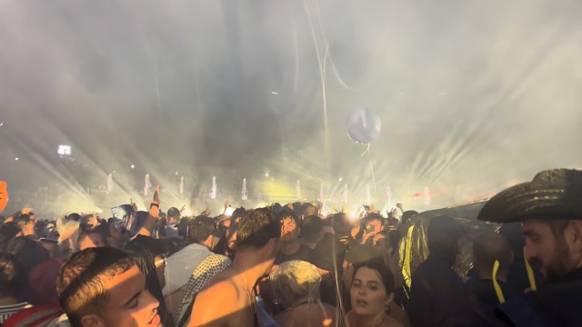 Fisher performing Lady Gaga's Just Dance