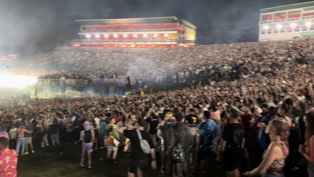 David Guetta performing Put Your Hands Up for Detroit