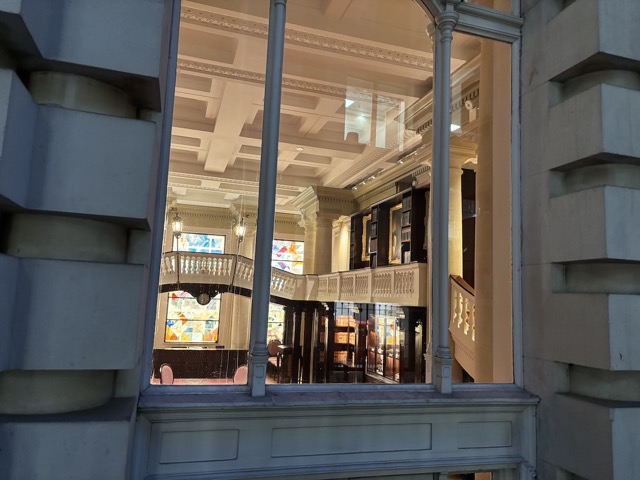 This building had a catwalk inside of it