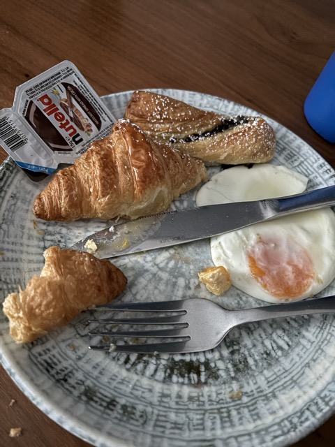 My breakfast at the hotel