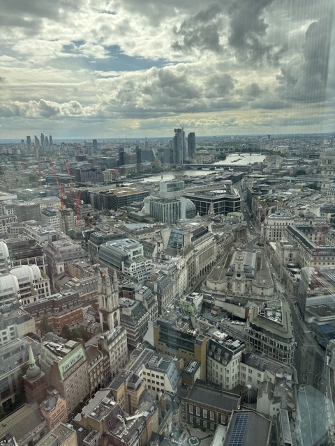 View of the Thames river from the Apple office