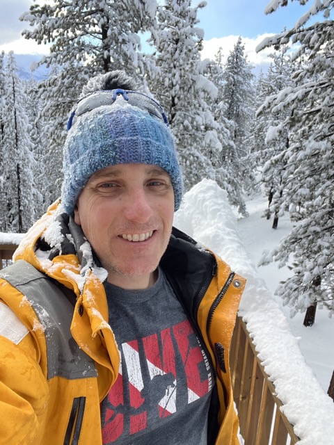 Myke, super excited to shovel snow