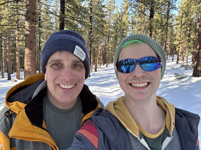 Myke and James in Tahoe