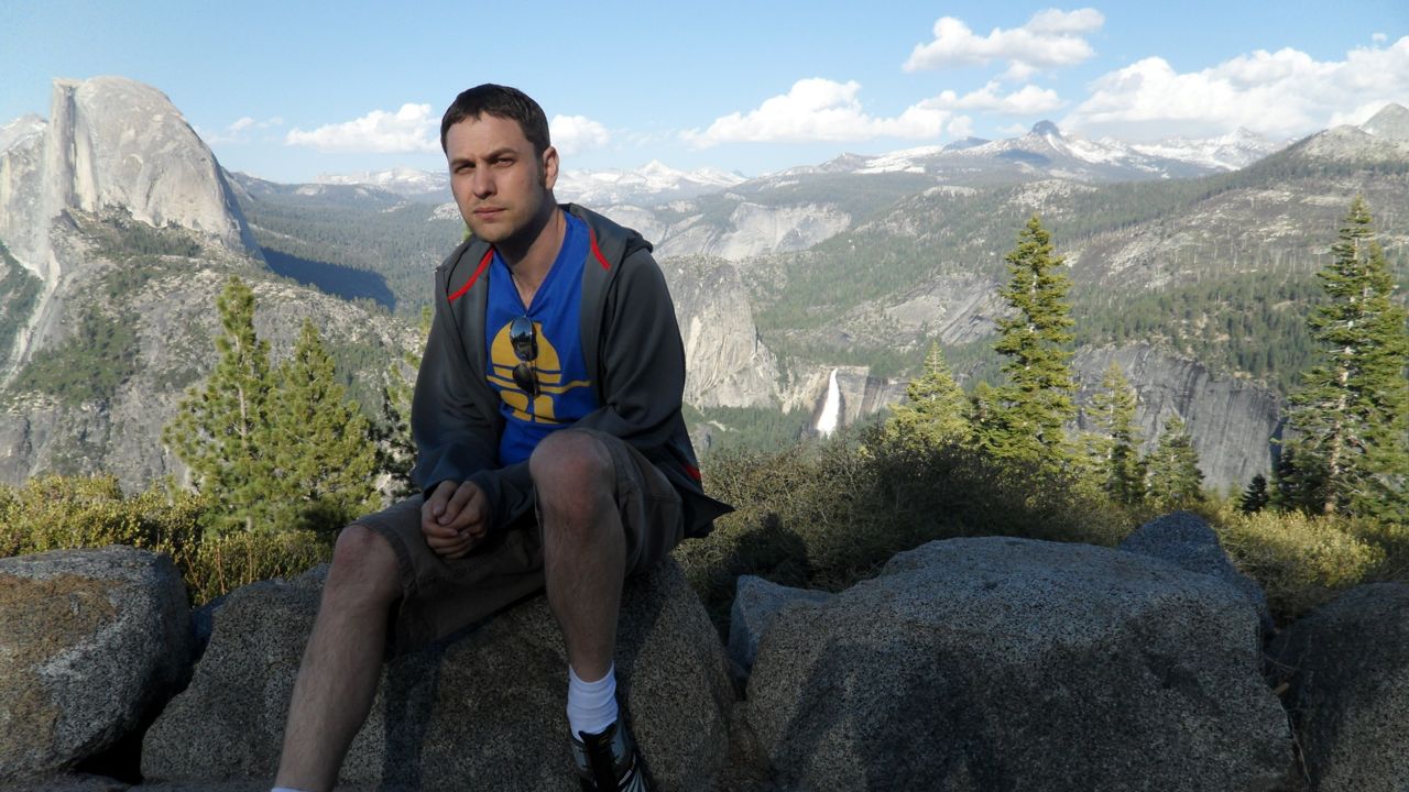 Eric looking serious